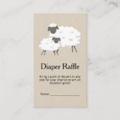 Sweet Little Lamb Baby shower Raffle Ticket (Voorkant)