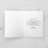 Sweet Little Lamb Blue Hydrangea Balloon Bedankkaart (Binnen)