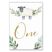 Sweet Little Lamb Green Numéro de table (Dos)