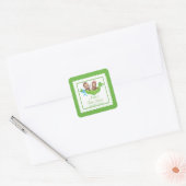 Sweet Little Monkey Twins Baby shower Sticker (Envelop)
