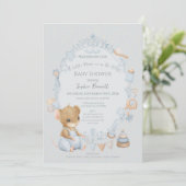 Sweet Little Mouse Baby Shower Invitation (Debout devant)