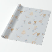 Sweet Little Mouse Wrapping Paper Cadeaupapier (Uitgerold)