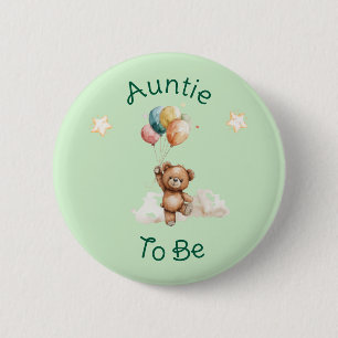 Sweet Little One op de weg Green Baby shower Ronde Button 5,7 Cm
