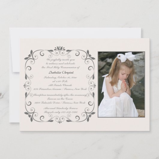Sweet Little One Photo Invitation (Devant)