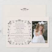 Sweet Little One Photo Invitation (Devant / Derrière)