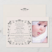 Sweet Little One Photo Invitation (Devant / Derrière)