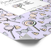 Sweet Little One Snoep thema eerste verjaardag Poster (Hoek)