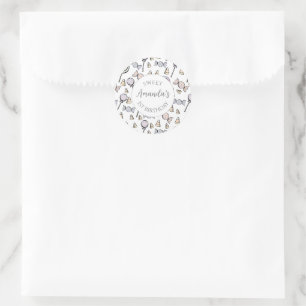 Sweet Little One Snoep Thema Favor Bag Ronde Sticker