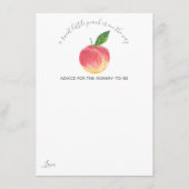 Sweet Little Peach Baby shower Advieskaart (Voorkant)