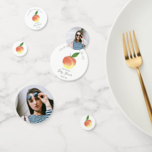 Sweet Little Peach Baby shower foto Confetti