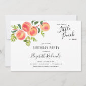 Sweet Little Peach Invitation Anniversaire (Devant)