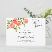 Sweet Little Peach Invitation Anniversaire (Debout devant)