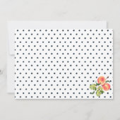 Sweet Little Peach Invitation Anniversaire (Dos)
