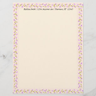 Sweet Little Pink Flowers Briefhoofd