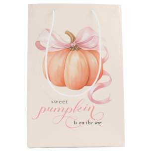 Sweet Little pompoen roze boog is op de weg Medium Cadeauzakje