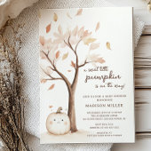 Sweet Little Pumpkin Baby shower Kaart