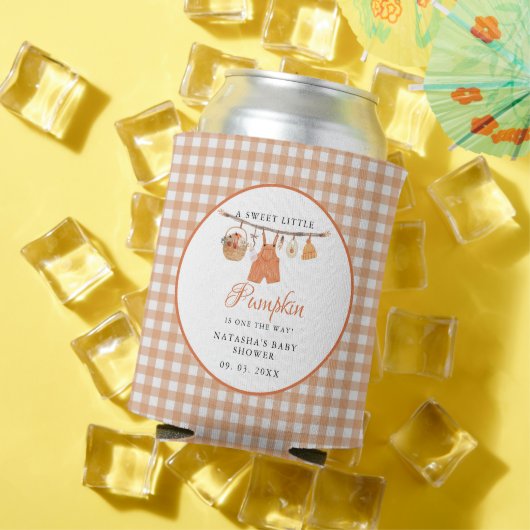 Sweet Little Pumpkin Fall baby shower Blikjeskoeler (Insitu Zomer)
