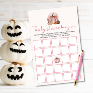Sweet Little Pumpkin Girl Baby shower Bingo Spel