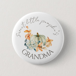 Sweet Little Pumpkin Herfst Baby shower Button Nan