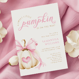 Sweet Little Pumpkin is op weg naar het Baby showe Kaart