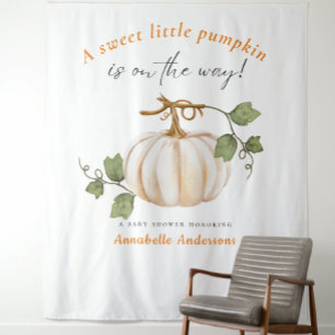 Sweet Little Pumpkin op weg naar Baby shower Wandkleed