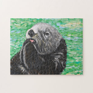 Sweet Little Zee Otter Painting Legpuzzel