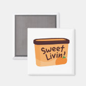Sweet Livin' Ice Cream Magnet Magneet (Voorkant / Achterkant)