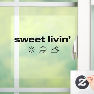 Sweet Livin' Window Cling Raamsticker