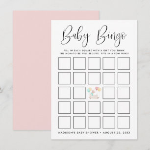 Sweet Llama Baby shower Bingo Kaart