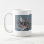 Sweet Long Hair Chat Fun Colorful Original Mug (Gauche)