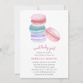 Sweet Love | Baby shower Macaron Invitation (Devant)