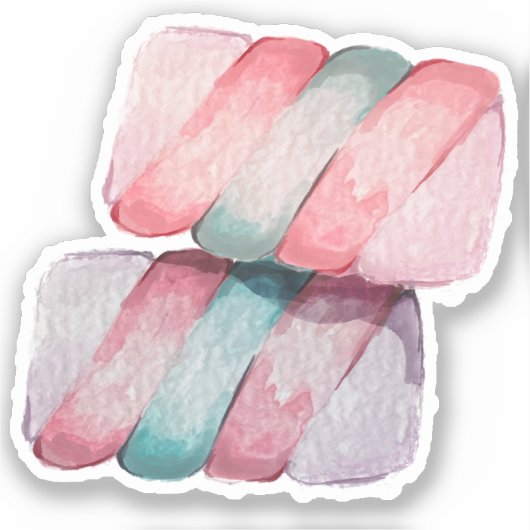 Sweet Love Candy Marshmallow Sticker (Recto)