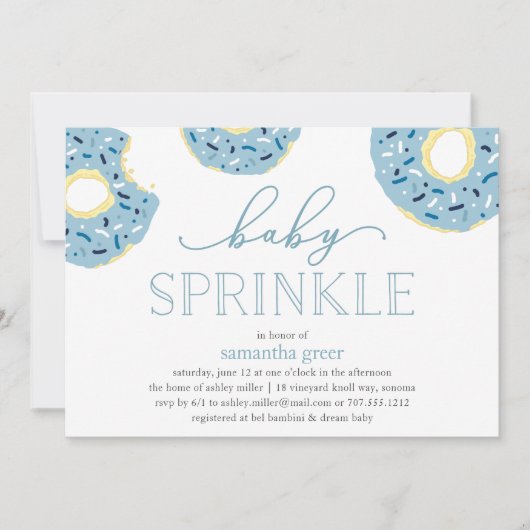 Sweet Love | Invitation à l'aspersion de bébé (Devant)