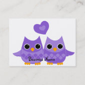 Sweet Love Owls Visitekaartje (Achterkant)