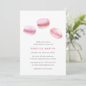 Sweet Love | Pink Macaron Invitation à la douche n (Debout devant)
