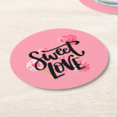 Sweet Love Valentijn Typografie | Onderzetter papi (Gebogen)