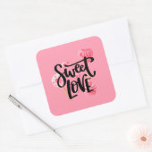 Sweet Love Valentijn Typografie | Sticker Seal (Envelop)