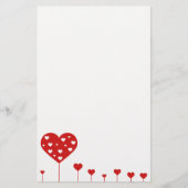 Sweet Lovely Romantic Hearts Briefpapier (Voorkant)