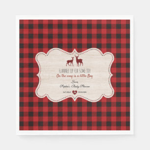 Sweet Lumberjack Little Hunter Baby shower Servet