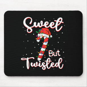 Sweet, maar Twisted Funny Kerstsnoe Xmas Muismat