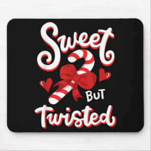 Sweet, maar Twisted Funny Kerstsnoe Xmas Muismat