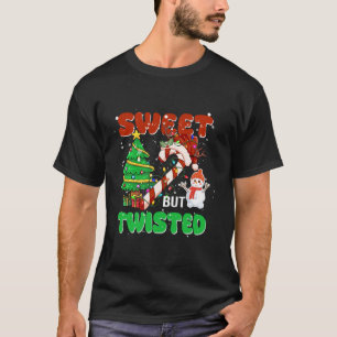 Sweet, maar Twisted Funny Kerstsnoe Xmas T-shirt