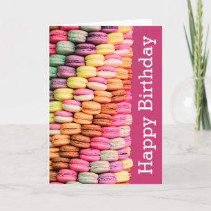 Sweet Macarons Happy Birthday Kaart
