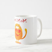 Sweet mam, grappige kat in liefde koffiemok (Voorkant rechts)