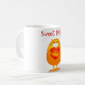 Sweet mam, grappige kat in liefde koffiemok (Voorkant links)