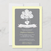Sweet Mason Jar Invitation au Baby shower neutre (Devant)