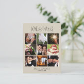 Sweet Memories Mariage Carte de remerciements (Debout devant)