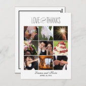 Sweet Memories Mariage Carte de remerciements (Devant / Derrière)