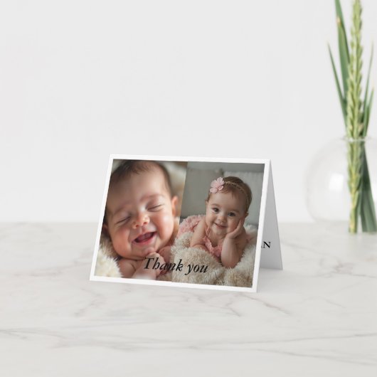 Sweet Merci pour la Milestone de bébé" (Devant)