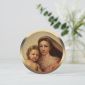 Sweet mère et bébé CC0978 Baptême Invitation (Debout devant)